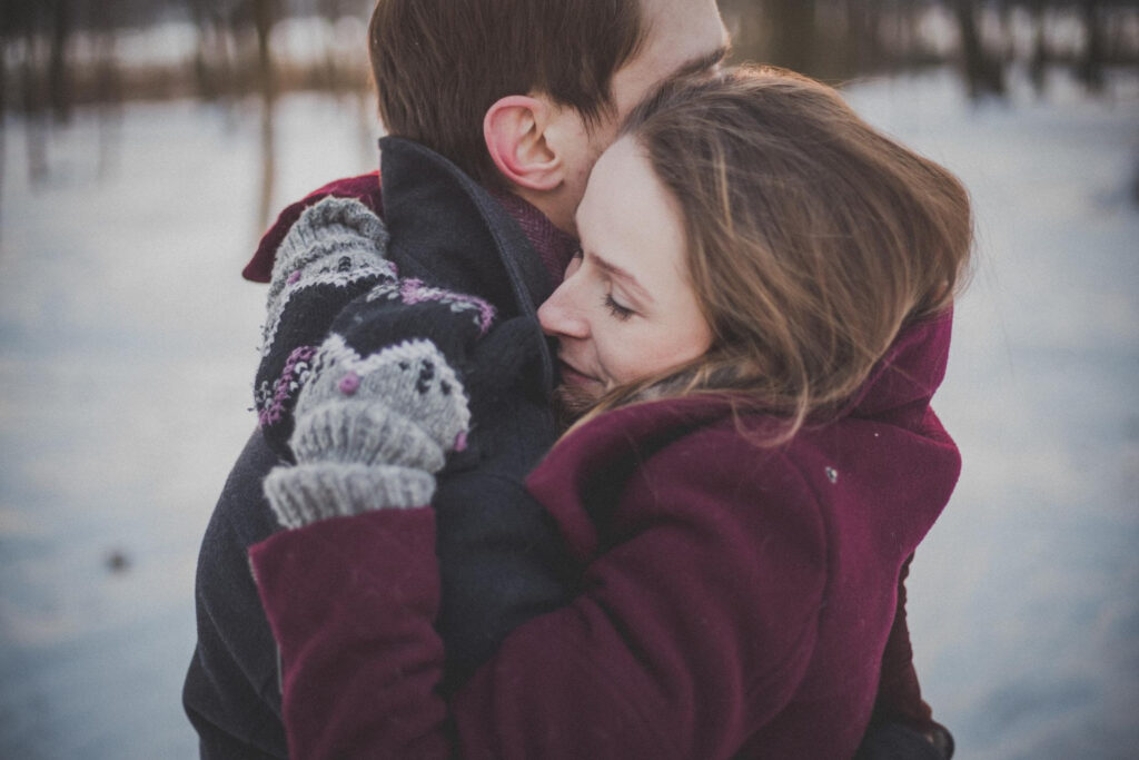 couple hugging